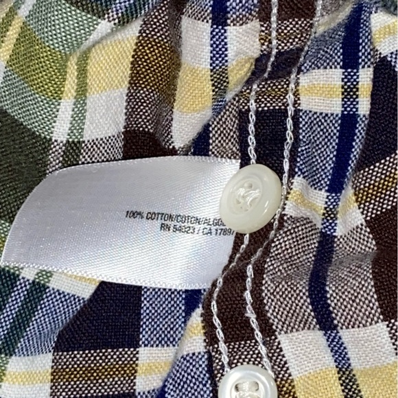 Old Navy Slim Fit Plaid Button Down Cotton Shirt - Men’s Large - Picture 9 of 11